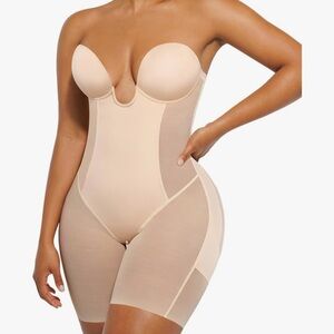 Elegant Beige Shapewear Bodysuit